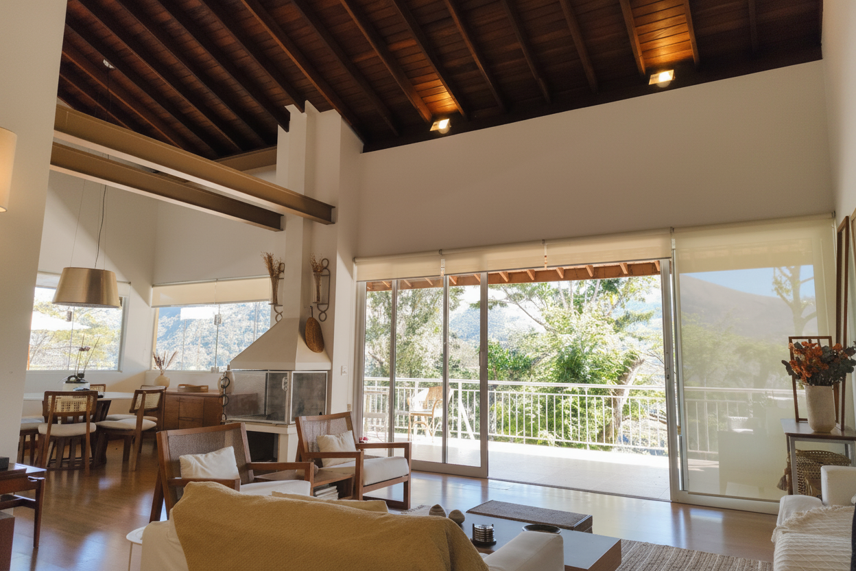 Sala da Casa Aurora Itaipava