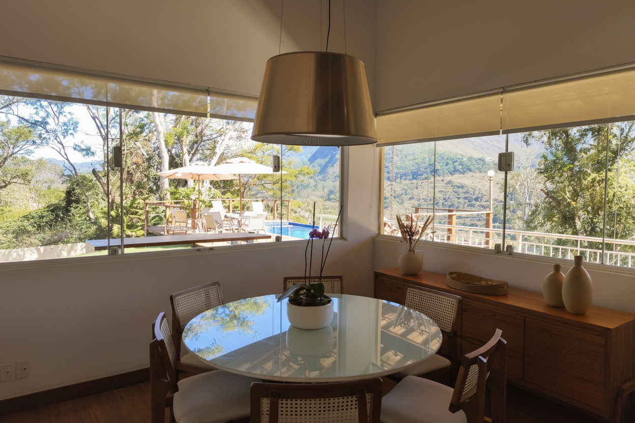 Sala da Casa Aurora Itaipava